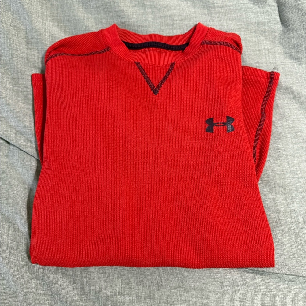 Under Armour Men's orange waffle knit M